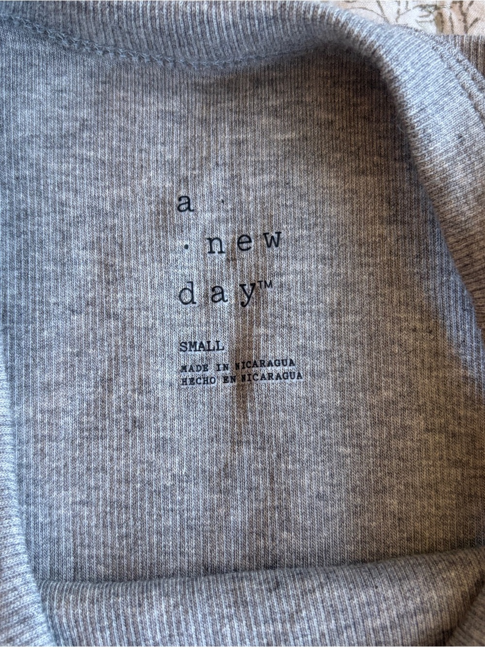 a new day Gray Ribbed Tank Top - Picture 6 of 6